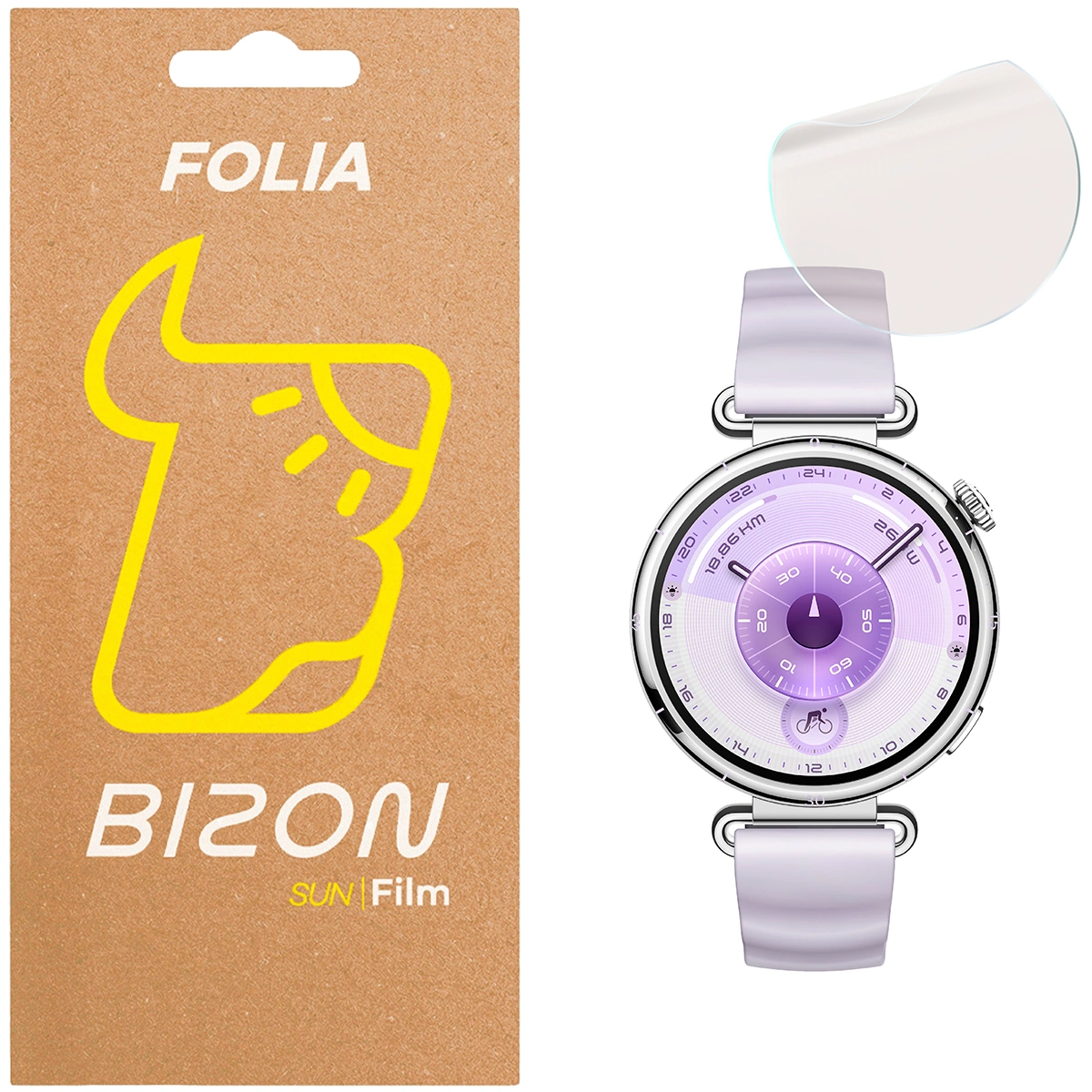Folia matowa na ekran Bizon Watch Film Sun do Huawei Watch GT6 41 mm